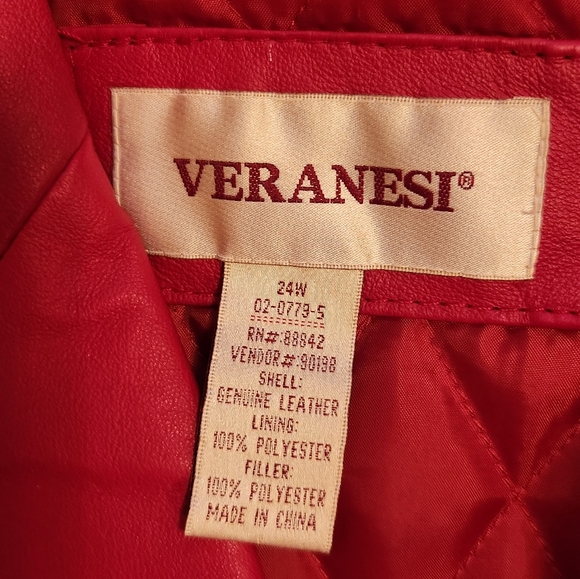 Red Leather Jacket - Picture 5 of 6